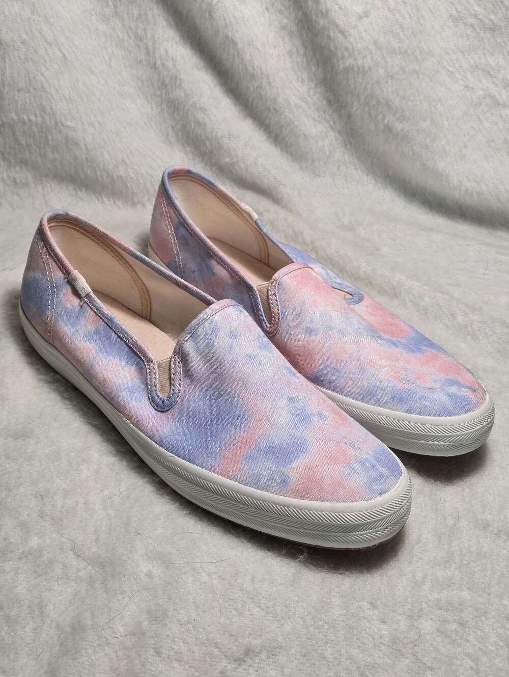 Keds Women's 10 Pink and Blue Tie-Dye Cotton Candy Clouds Sneakers